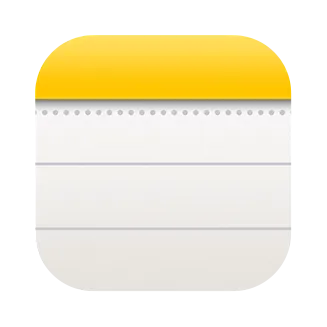 Icon for the Notes app